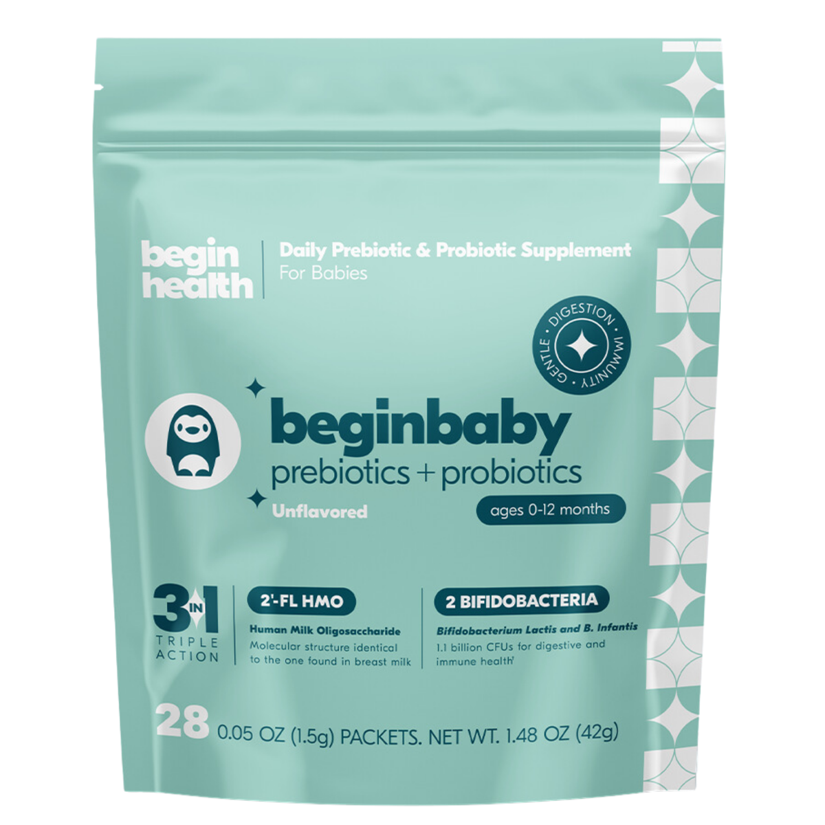 Beginbaby Pre + Pro with HMOs 28-Pack