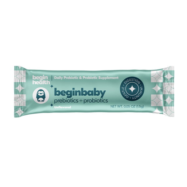 Beginbaby digestion and immunity and gentle single serve stick pack